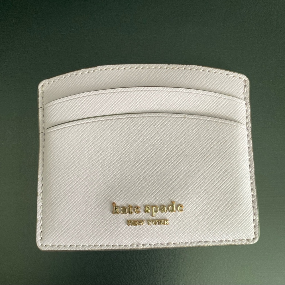 Kate Spade Small Slim Leather Cardholder Lilac Double sided Pale Amethyst